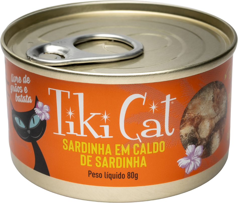 Ração Úmida Tiki Cat Grill sabor Sardinha para Gatos - 80 g