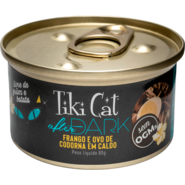 Ração Úmida Tiki Cat After Dark sabor Frango e Ovo de Codorna para Gatos - 80 g