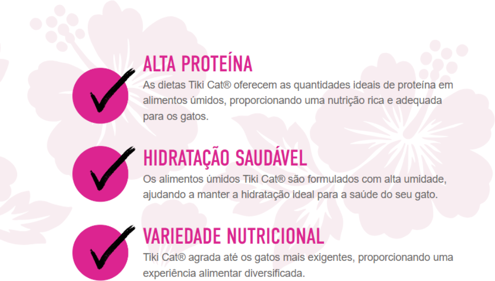 Ração Úmida Tiki Cat After Dark sabor Frango e Carne para Gatos - 80 g