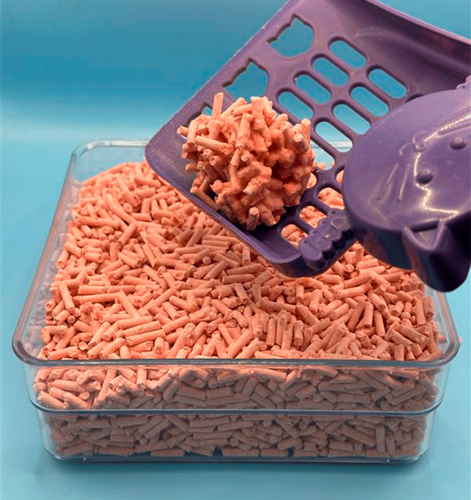 Granulado Higiênico WiCat Tofu Pêssego para Gatos - 2,1Kg