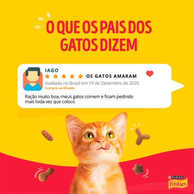 Ração Seca Purina Friskies Frango e Leite para Gatos Filhotes