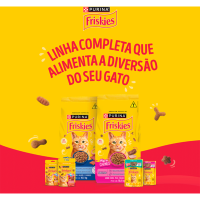 Ração Seca Purina Friskies Frango e Leite para Gatos Filhotes