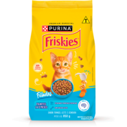 Ração Seca Purina Friskies Frango e Leite para Gatos Filhotes - 850 g