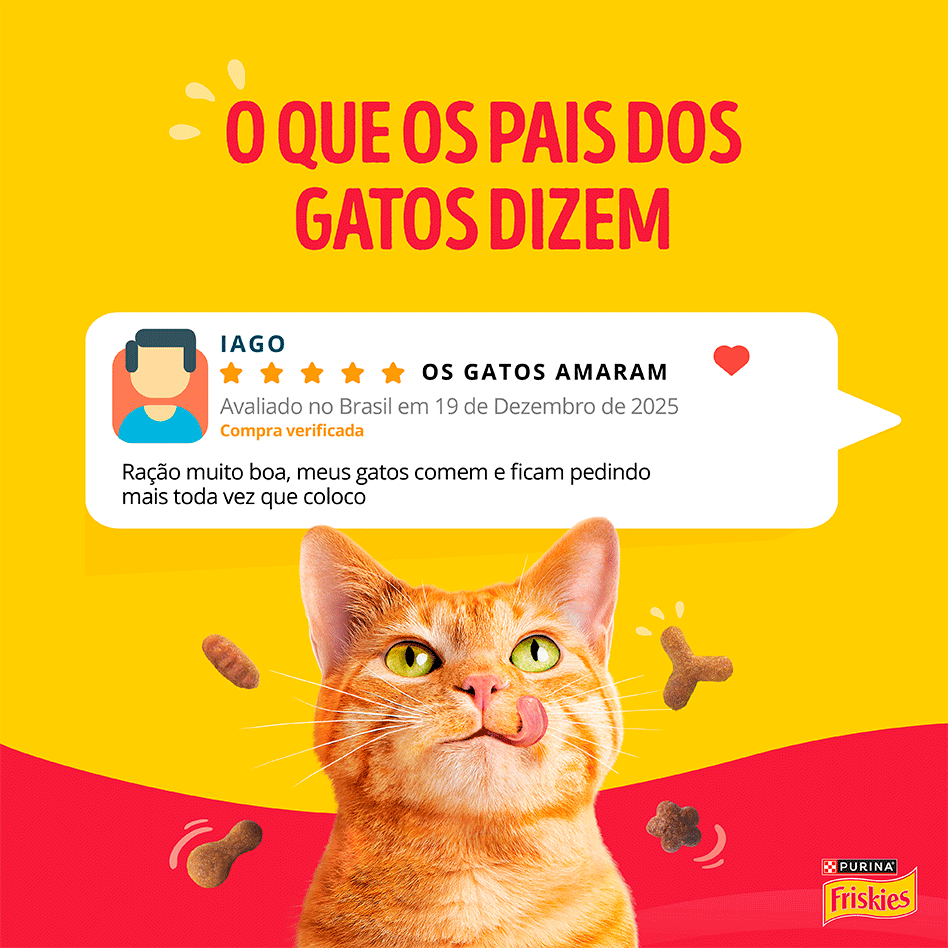 Ração Seca Nestlé Purina Friskies Mix de Carnes para Gatos Castrados - 10,1Kg