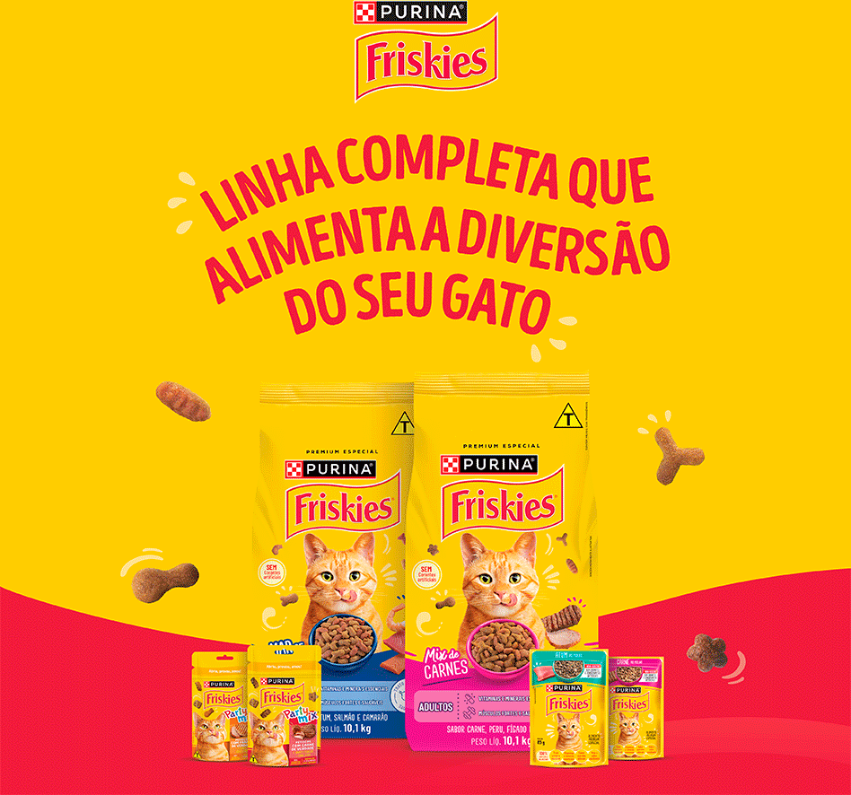 Ração Seca Nestlé Purina Friskies Mix de Carnes para Gatos Castrados - 10,1Kg