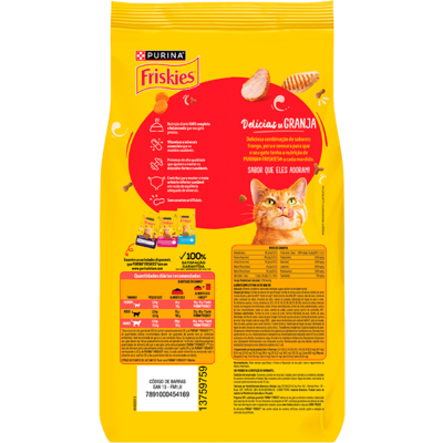 Ração Seca Purina Friskies Delicias da Granja para Gatos Adultos