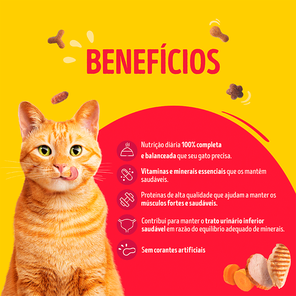 Ração Seca Purina Friskies Delicias da Granja para Gatos Adultos - 2,5Kg