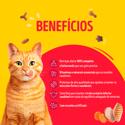 Ração Seca Purina Friskies Delicias da Granja para Gatos Adultos