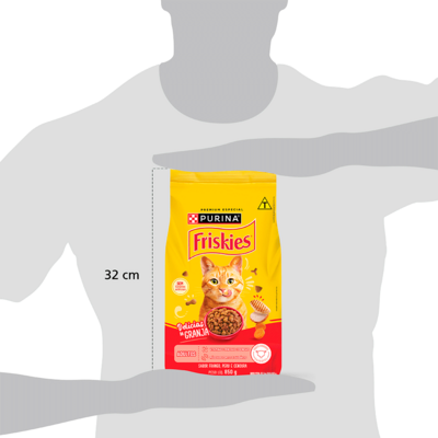 Ração Seca Purina Friskies Delicias da Granja para Gatos Adultos