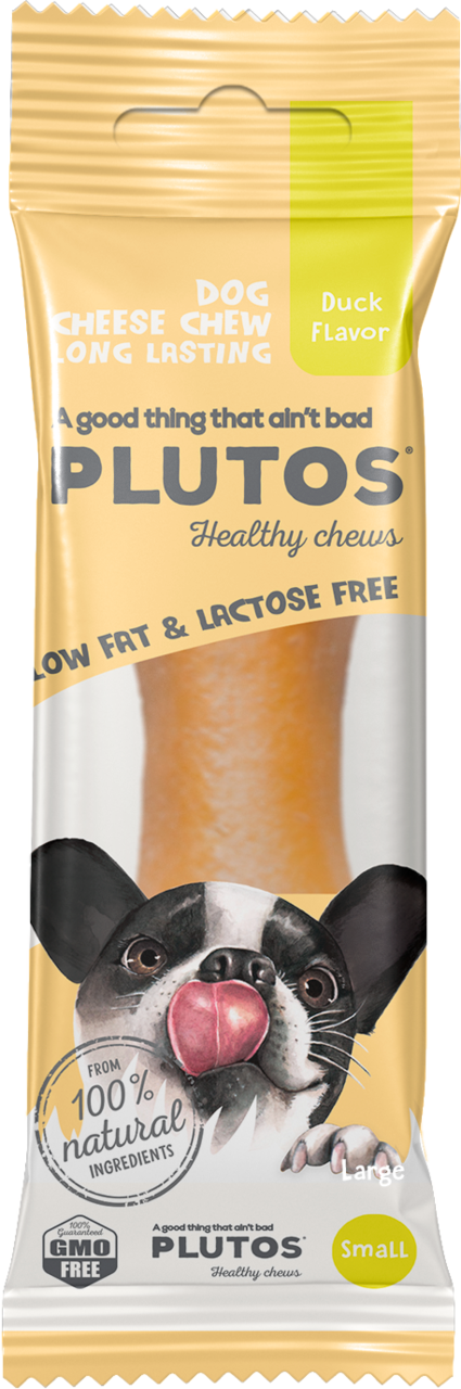 Snack Plutos Cheese & Duck sabor Pato para Cães - 40 g