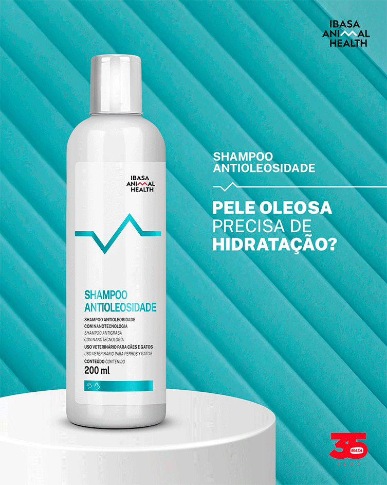 Shampoo Ibasa Antioleosidade para Cães e Gatos - 200 mL