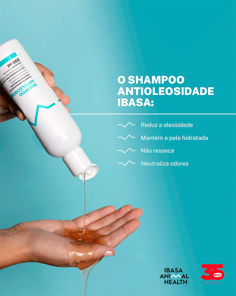 Shampoo Ibasa Antioleosidade para Cães e Gatos - 200 mL
