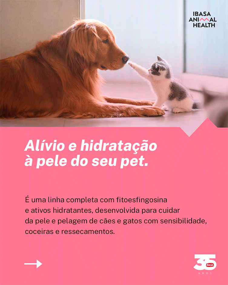 Shampoo Ibasa Dermocalmante para Cães e Gatos - 200 mL