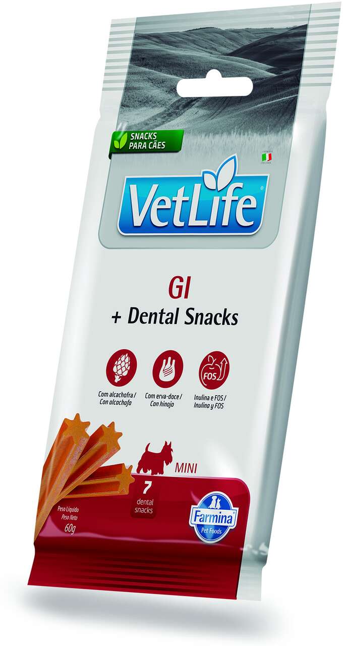 Petisco Vet Life GI Dental para Cães de Raças Mini e Pequenas - 60 g