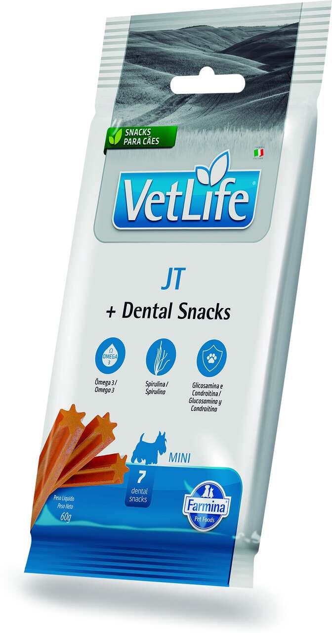 Petisco Vet Life JT Dental para Cães de Raças Mini e Pequenas - 60 g