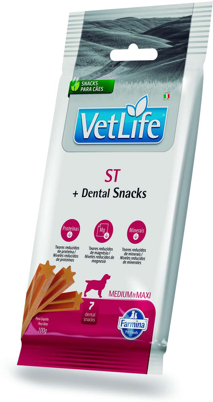 Petisco Vet Life ST Dental para Cães de Raças Médias e Grandes - 100 g