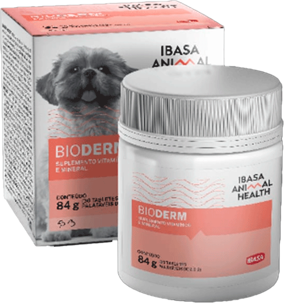Suplemento Vitamínico Bioderm Ibasa para Cães e Gatos - 84 g