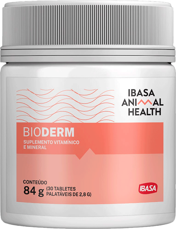 Suplemento Vitamínico Bioderm Ibasa para Cães e Gatos - 84 g