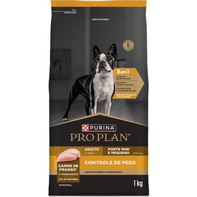 Ração Seca Purina Pro Plan Controle de Peso para Cães Raças Minis e Pequenas