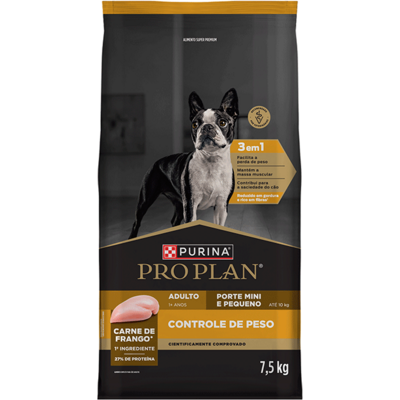 Ração Seca Purina Pro Plan Controle de Peso para Cães Raças Minis e Pequenas