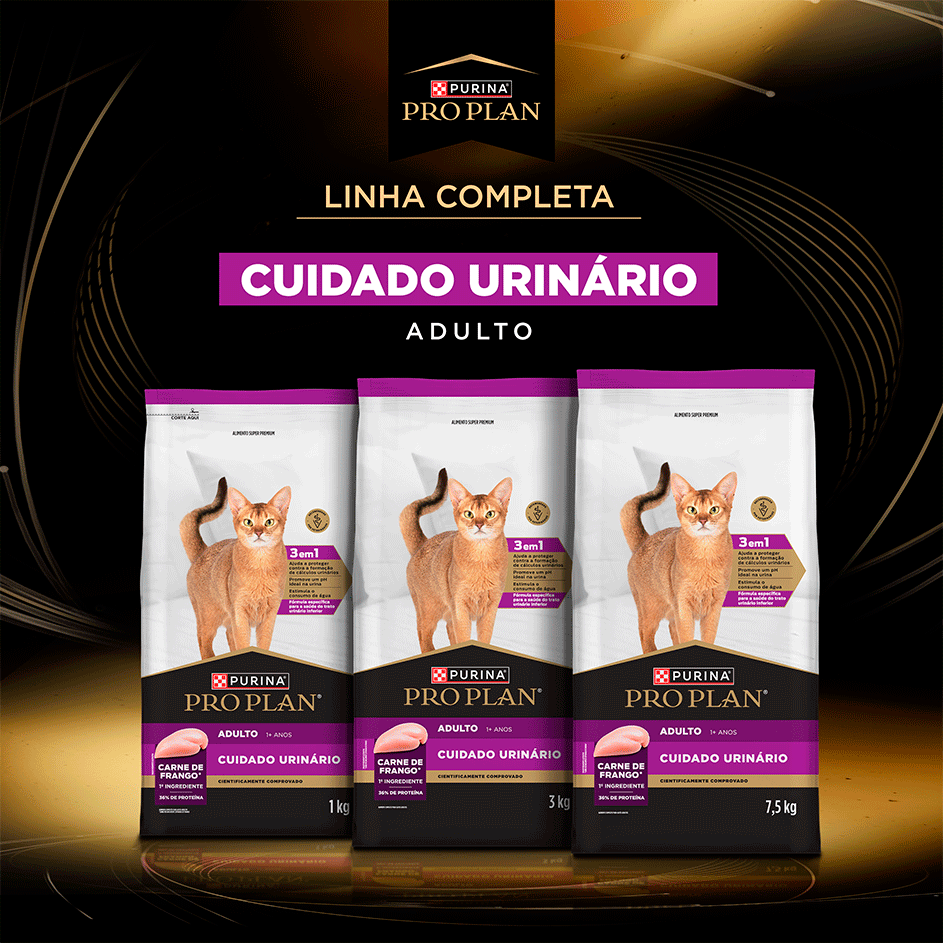 Ração Seca Purina Pro Plan Cuidado Urinário para Gatos Adultos - 7,5Kg
