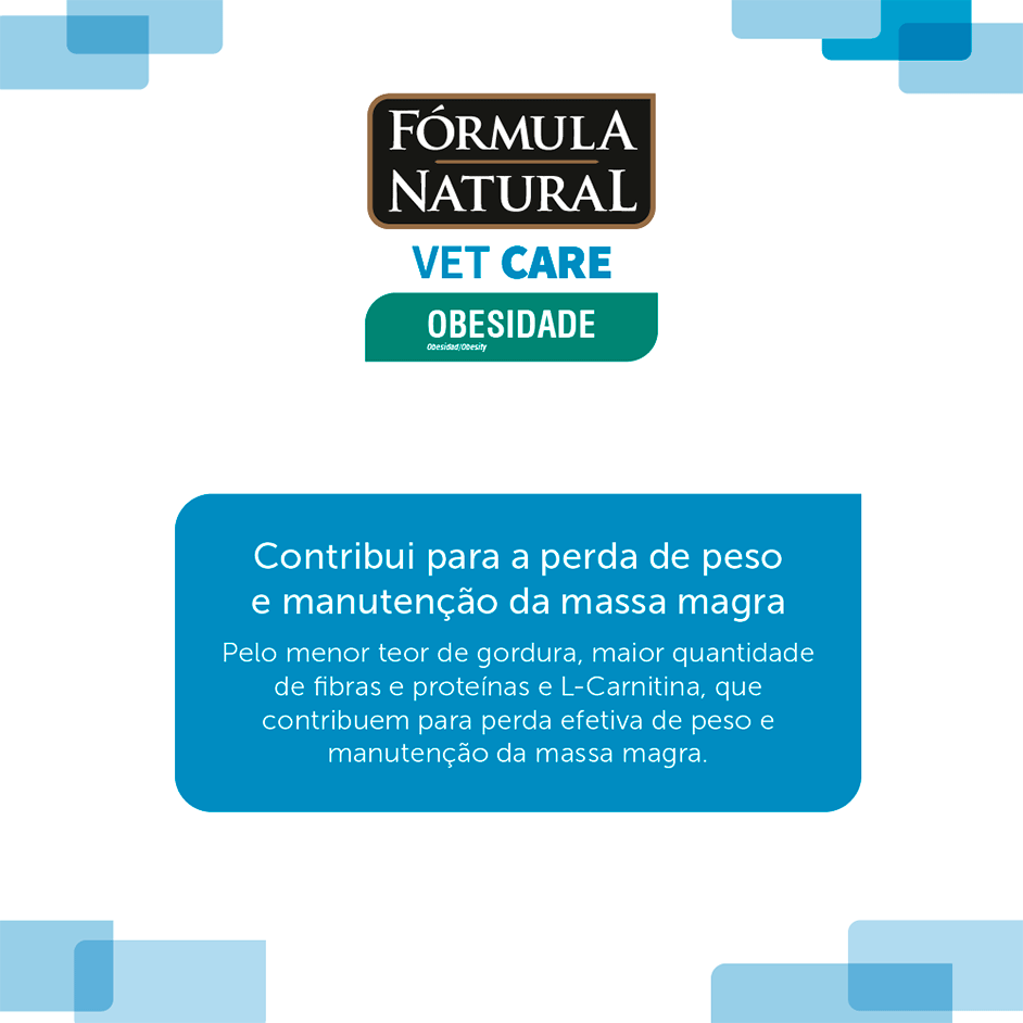 Ração Seca Fórmula Natural Vet Care Obesidade para Cães de Porte Médio e Grande - 10,1Kg