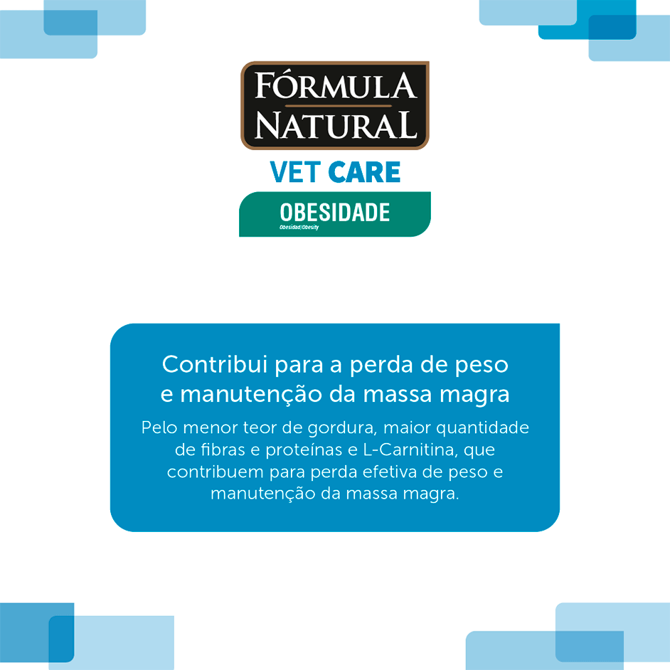 Ração Seca Fórmula Natural Vet Care Obesidade para Cães de Porte Mini e Pequeno - 2Kg