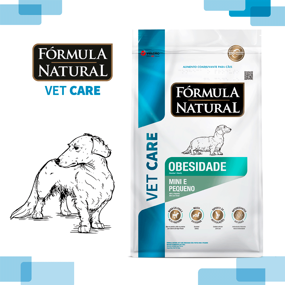 Ração Seca Fórmula Natural Vet Care Obesidade para Cães de Porte Mini e Pequeno - 2Kg