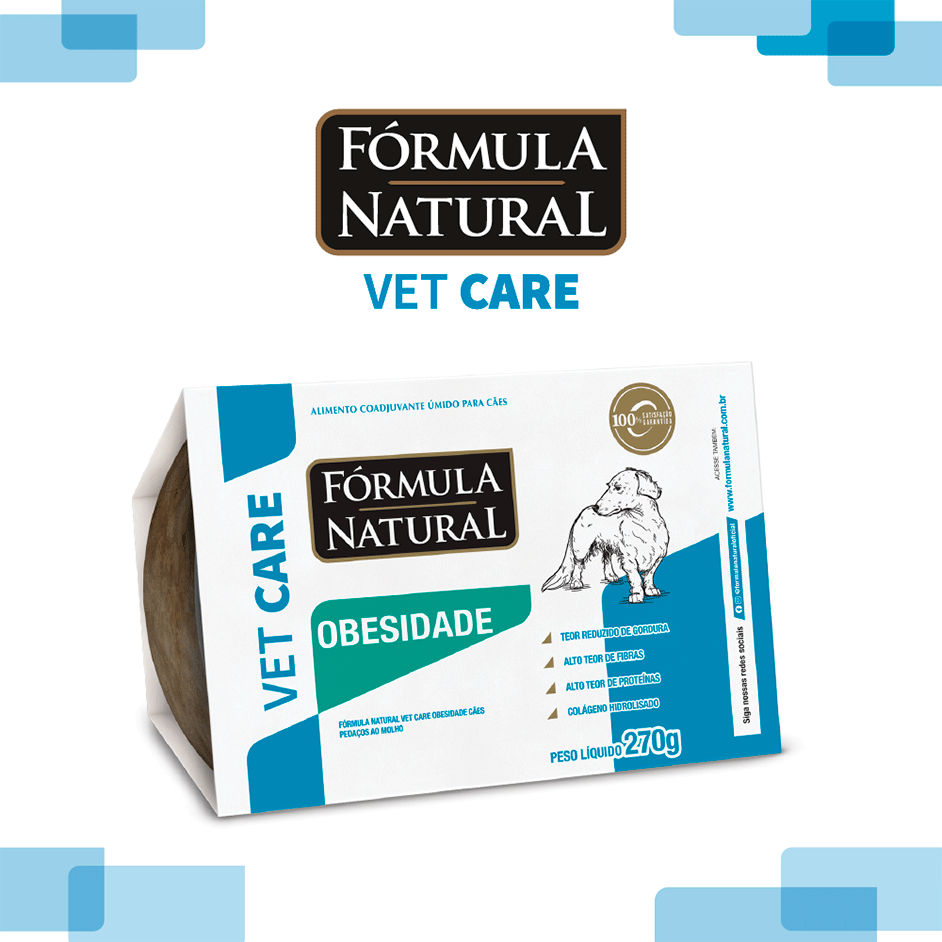 Ração Úmida Fórmula Natural Vet Care Obesidade para Cães - 270 g