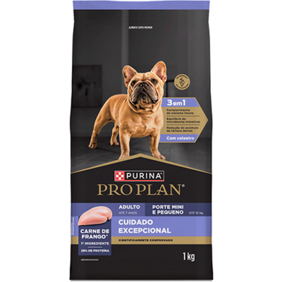 Ração Seca Purina Pro Plan Cuidado Excepcional para Cães Adultos Raças Mini e Pequenas