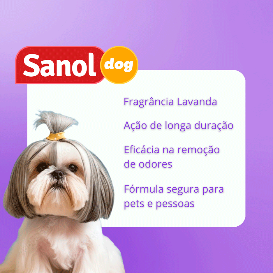 Eliminador de Odores Sanol Dog Lavanda - 2 Litros