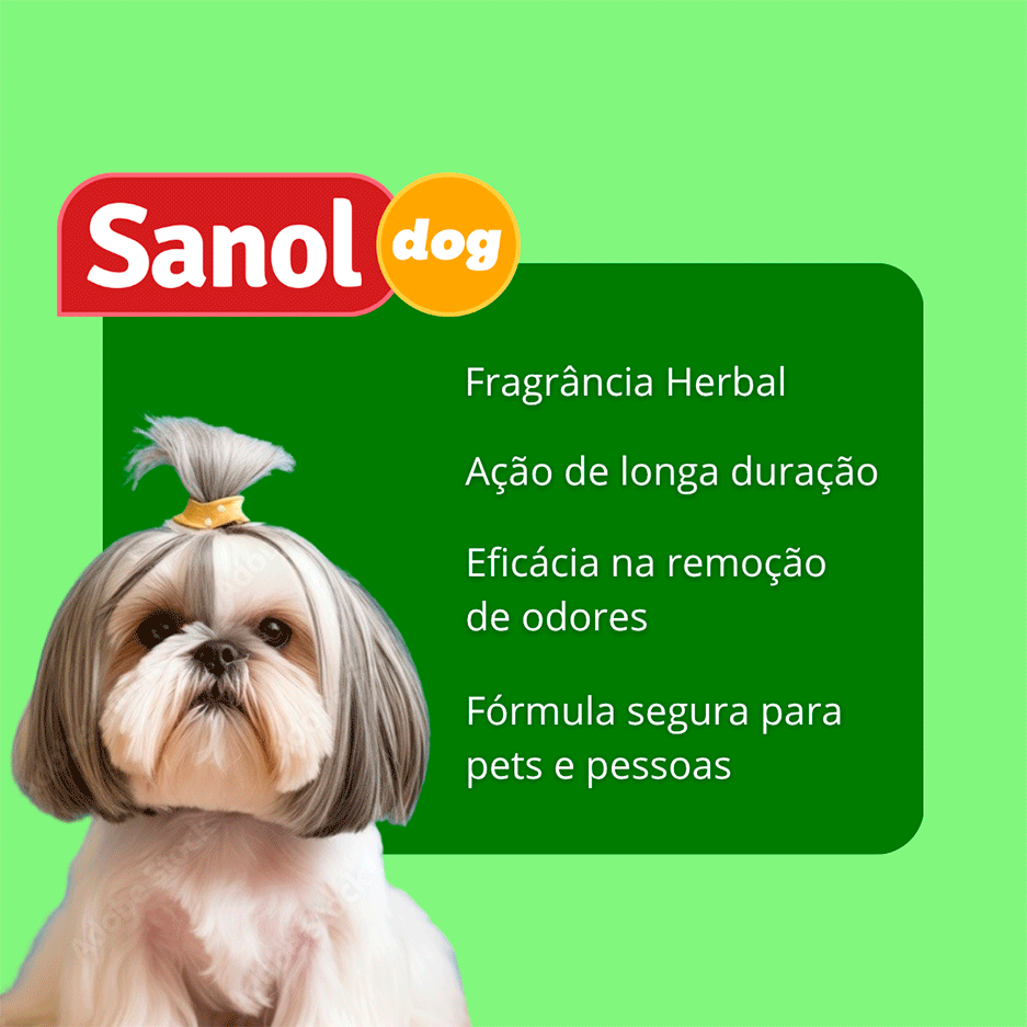 Eliminador de odores Sanol Dog Herbal para Ambientes - 2 Litros