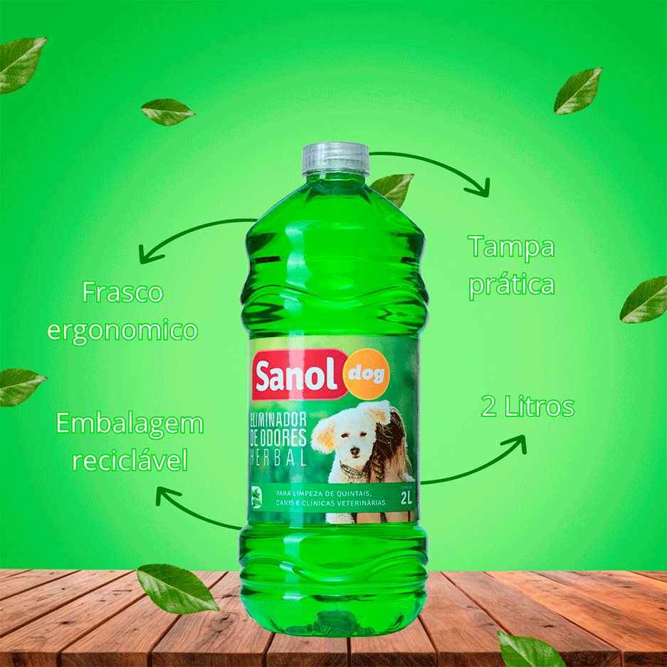 Eliminador de odores Sanol Dog Herbal para Ambientes - 2 Litros