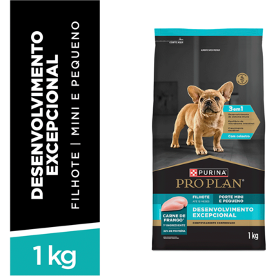 Ração Seca Purina Pro Plan Desenvolvimento Excepcional para Cães Filhotes Raças Minis e Pequenas