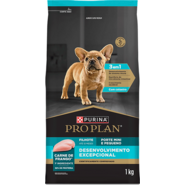 Ração Seca Purina Pro Plan Desenvolvimento Excepcional para Cães Filhotes Raças Minis e Pequenas - 1Kg