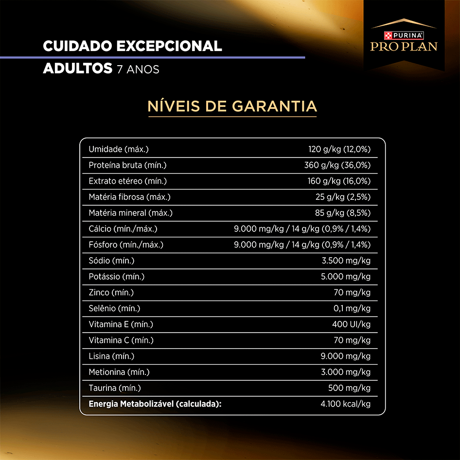 Ração Seca Purina Pro Plan Cuidado Excepcional para Gatos Adultos sabor Frango - 7,5Kg