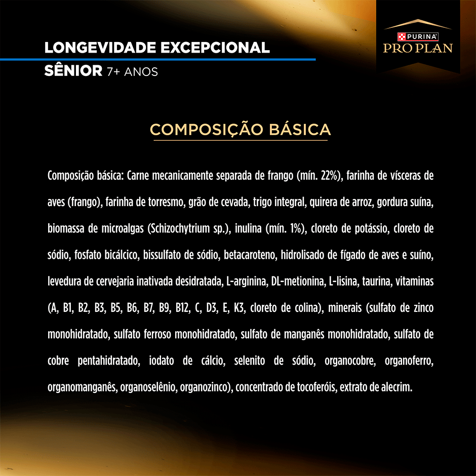 Ração Seca Purina Pro Plan Longevidade Excepcional Sênior 7+ para Gatos - 1Kg