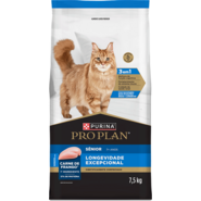Ração Seca Purina Pro Plan Longevidade Excepcional Sênior 7+ para Gatos - 7,5Kg