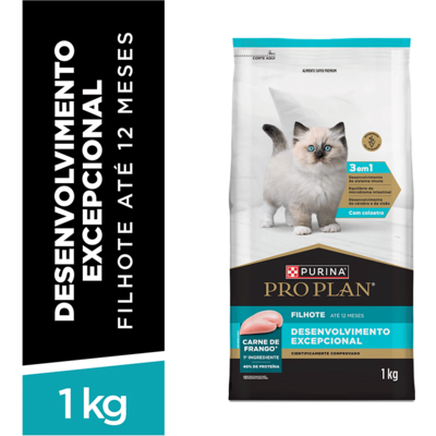 Ração Seca Purina Pro Plan Desenvolvimento Excepcional para Gatos Filhotes