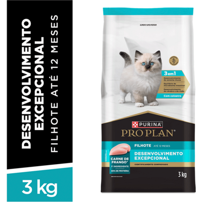 Ração Seca Purina Pro Plan Desenvolvimento Excepcional para Gatos Filhotes
