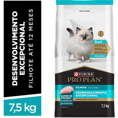 Ração Seca Purina Pro Plan Desenvolvimento Excepcional para Gatos Filhotes