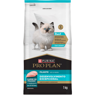 Ração Seca Purina Pro Plan Desenvolvimento Excepcional para Gatos Filhotes