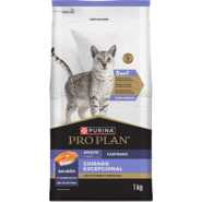 Ração Seca Purina Pro Plan Cuidado Excepcional para Gatos Castrados sabor Salmão - 1Kg