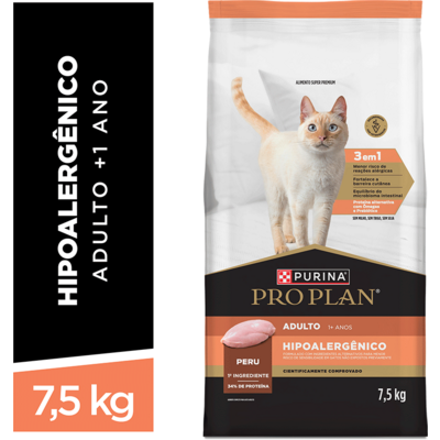 Ração Seca Purina Pro Plan Hipoalergênica para Gatos Adultos