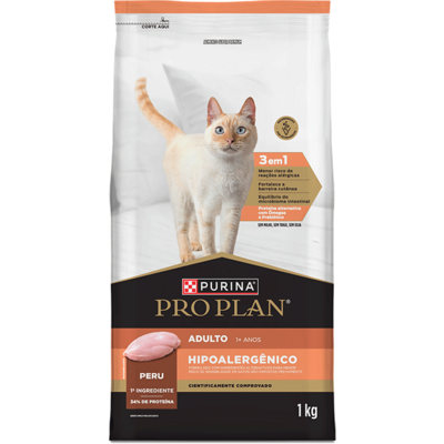Ração Seca Purina Pro Plan Hipoalergênica para Gatos Adultos