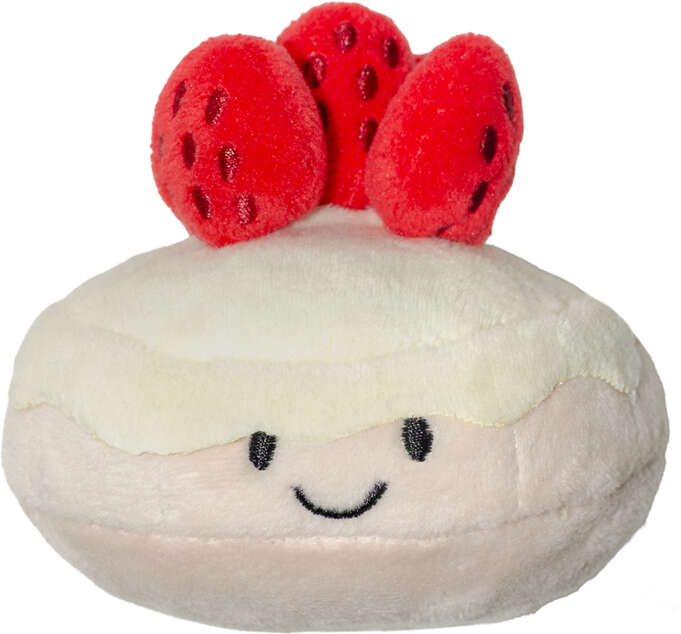 Brinquedo de Pelúcia Meau Torta de Morango com Catnip para Gatos - Tam. Único