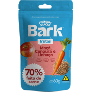 Snack Bark para Cães Sabor Maçã, Cenoura e Linhaça - 60g