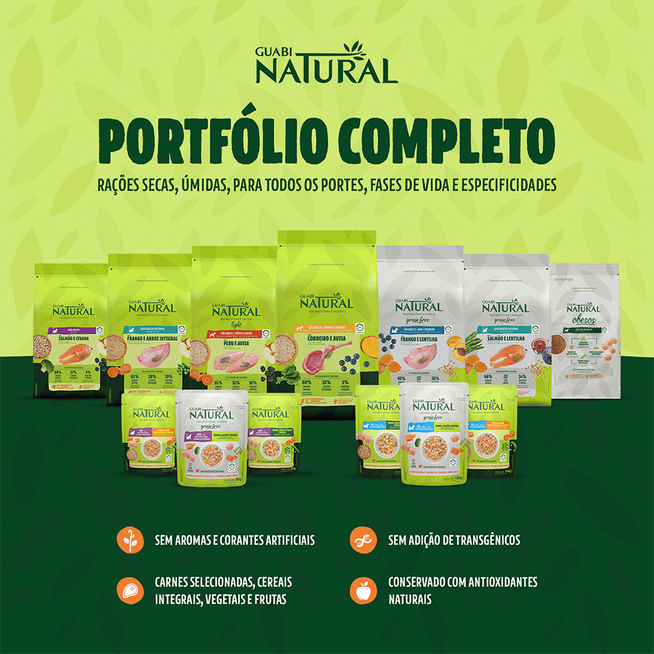 Ração Guabi Natural Grain Free Salmão e Lentilha para Gatos Castrados - 1,5Kg