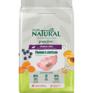 Ração Guabi Natural Grain Free Frango e Lentilha para Cães Adultos Raças Médias - 12Kg