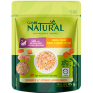 Ração Úmida Guabi Natural Frango, Salmão, Cereais e Vegetais para Gatos - 85 g
